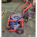 Position One Power Equipment commercial petrol pressure washer with Hyundai engine - details in desc