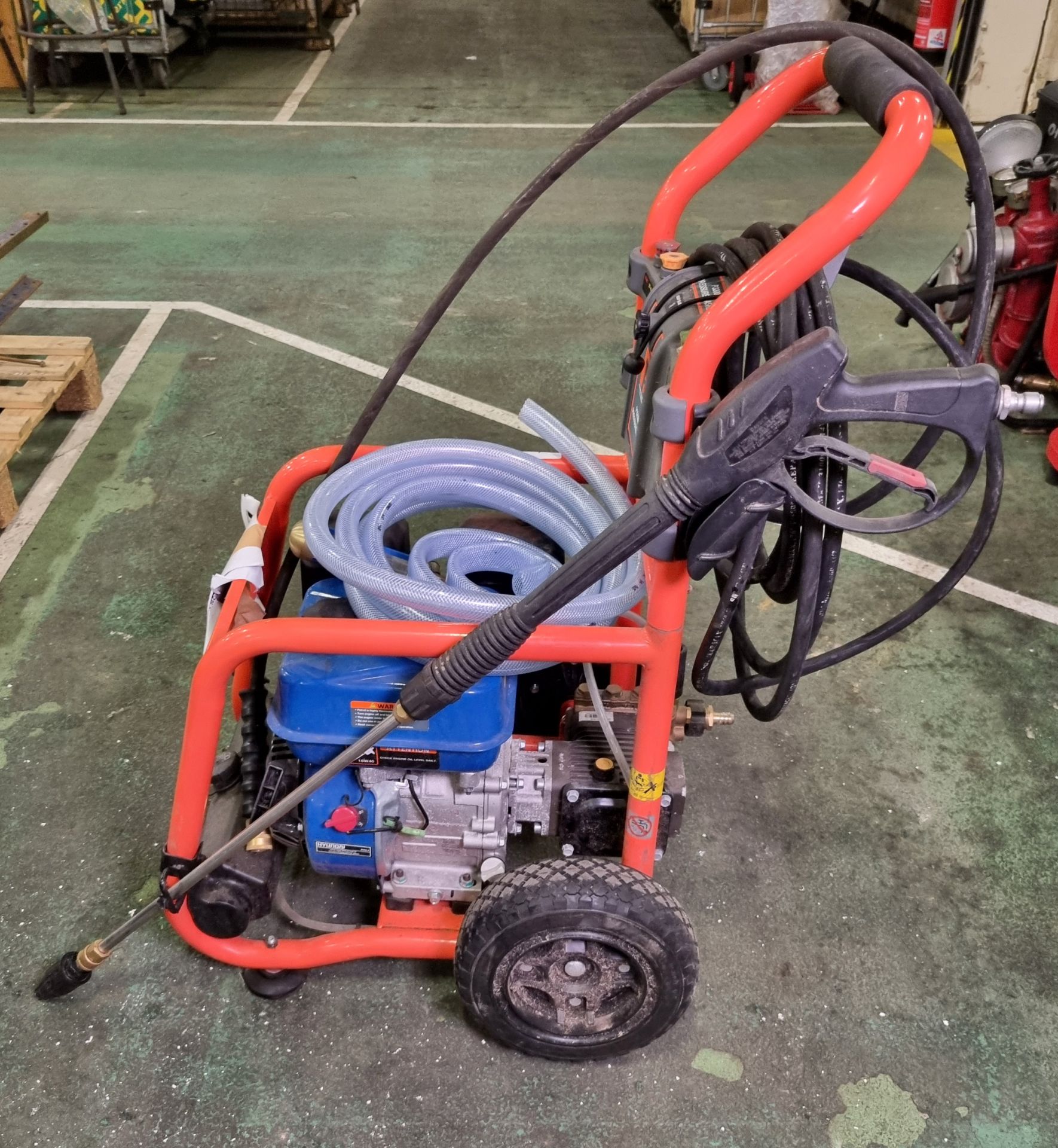 Position One Power Equipment commercial petrol pressure washer with Hyundai engine - details in desc