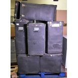 Assorted fibre flight cases - 4-way par boxes, single and twin source 4 boxes