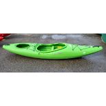 Dagger Katana polyethylene kayak - green - W 2900 x D 660 x H 420mm