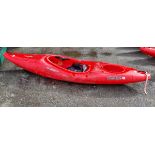 Dagger Katana polyethylene kayak - red - W 3200 x D 660 x H 420mm