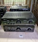 4x Denon DN-A100 integrated amplifiers