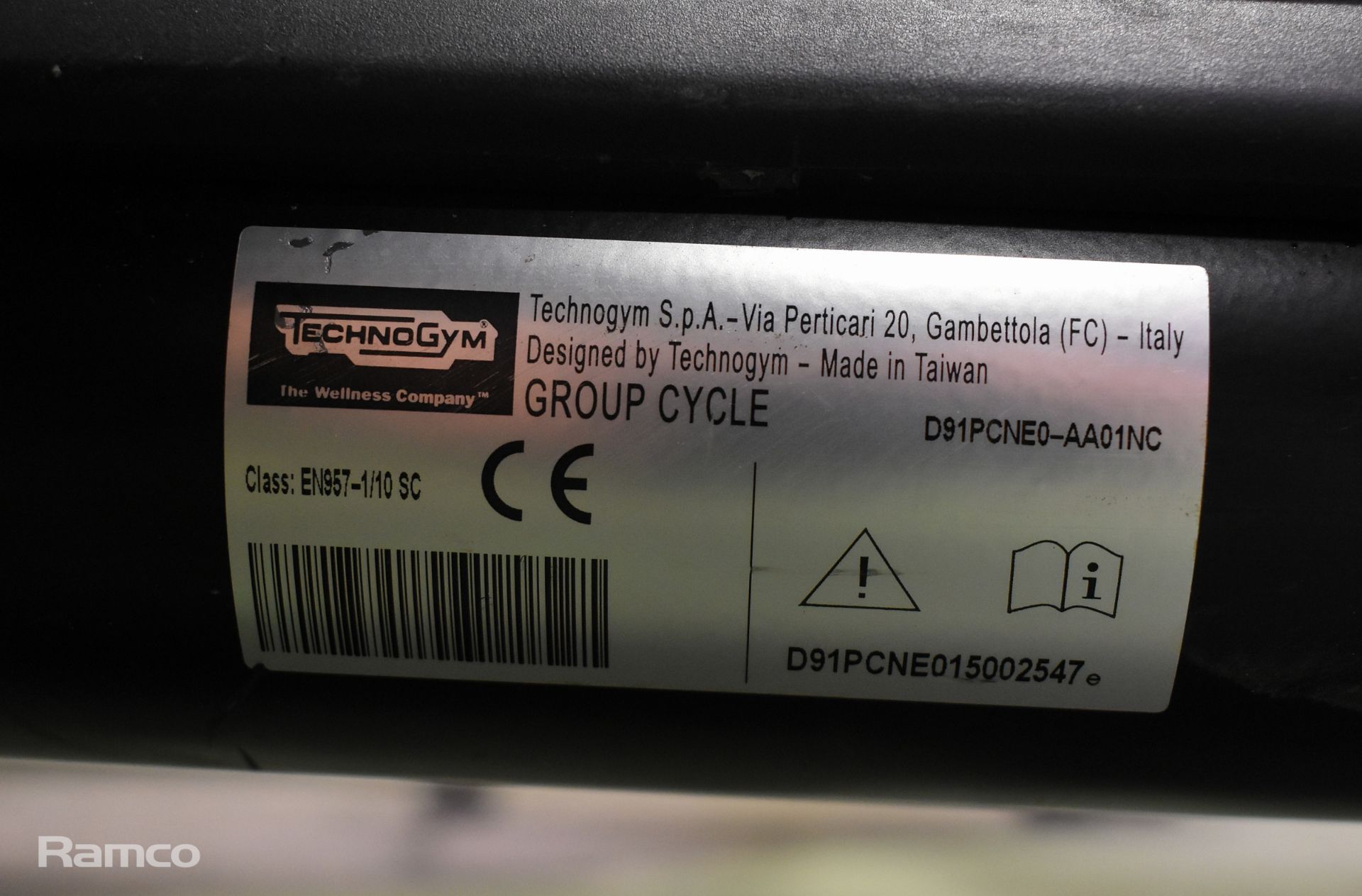 TechnoGym Group cycle spinning bike - Image 6 of 6