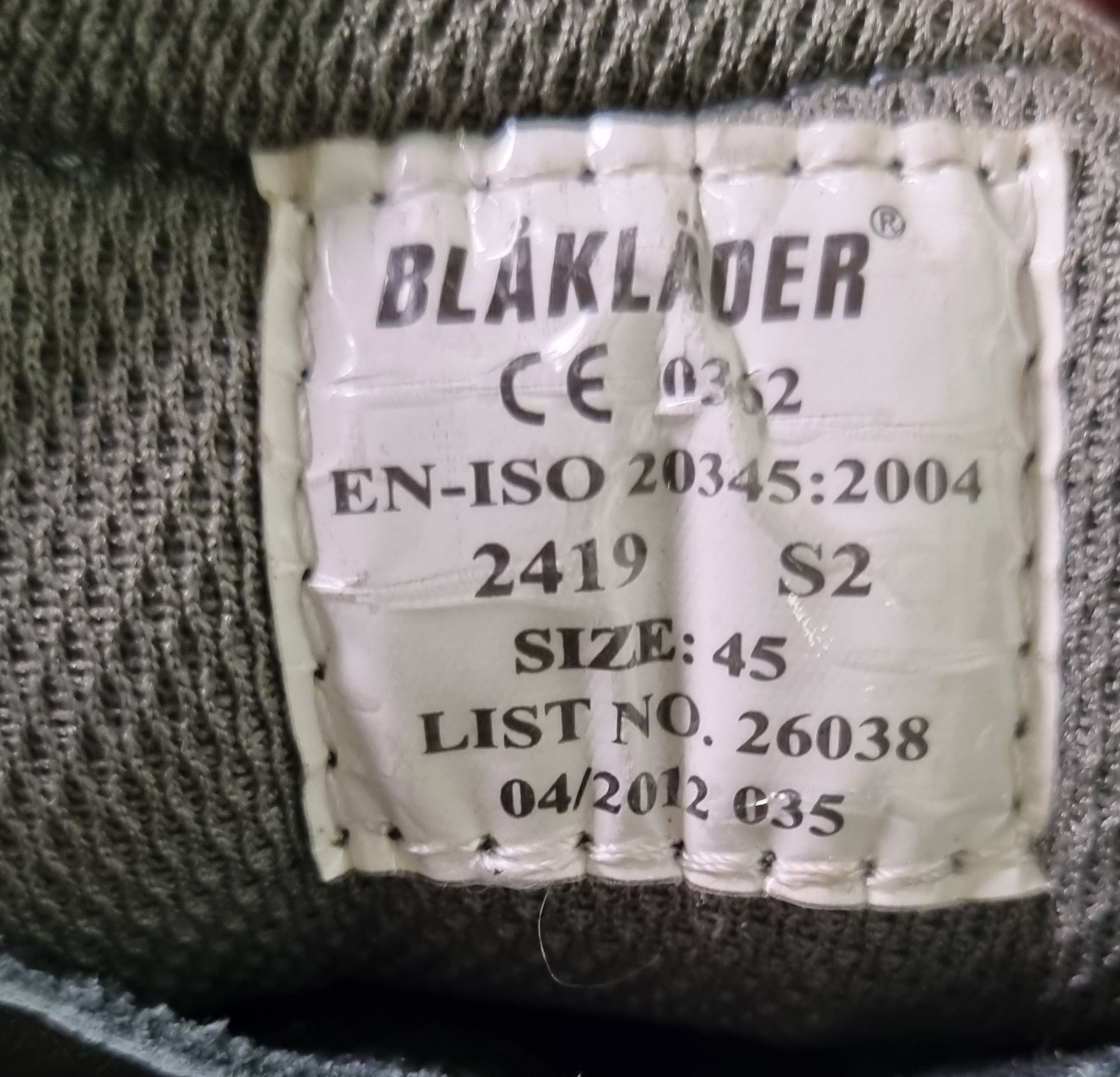 2x pairs of Blaklader tarmac boots - size 10 - Bild 4 aus 4