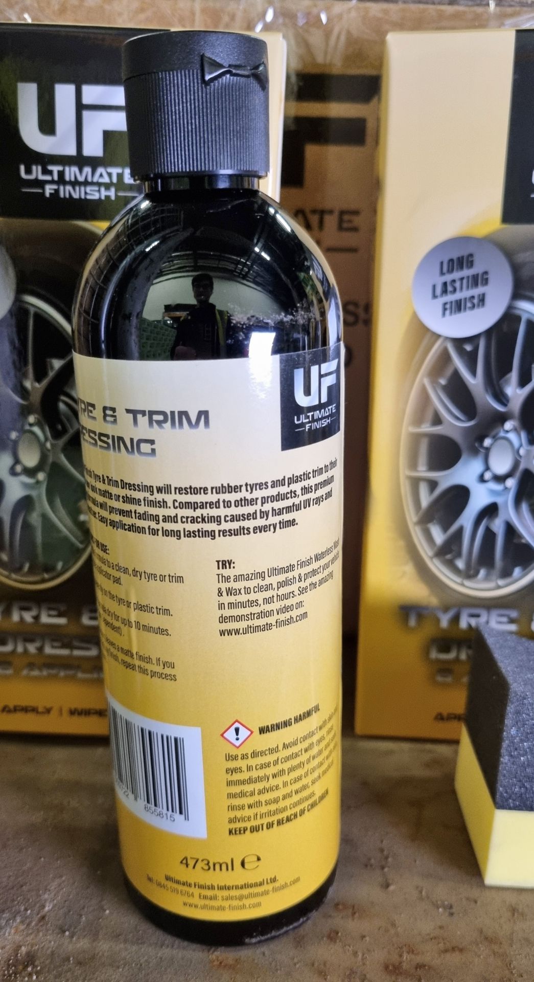 51x Ultimate Finish tyre & trim dressing kits (473ml bottle and applicator per pack) - Image 4 of 6