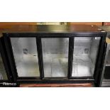 Rhino Z-COLD 1350S triple glass sliding door bar back bottle cooler - W 1350 x D 520 x H 890mm