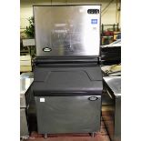 Foster F302 ice machine and SB205 ice machine bin - W 780 x D 1060 x H 1620mm
