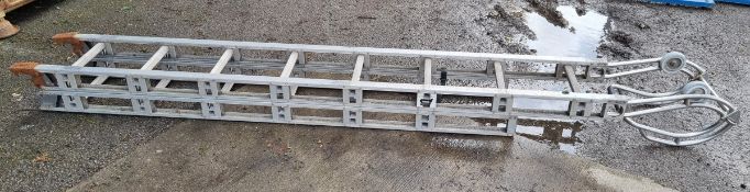 AS Fire & Rescue 14 rung roof ladder - approx 17ft in length