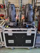 2x Martin MAC 700 Profile moving heads in flight case with Omega brackets, bonds and 16A plugs