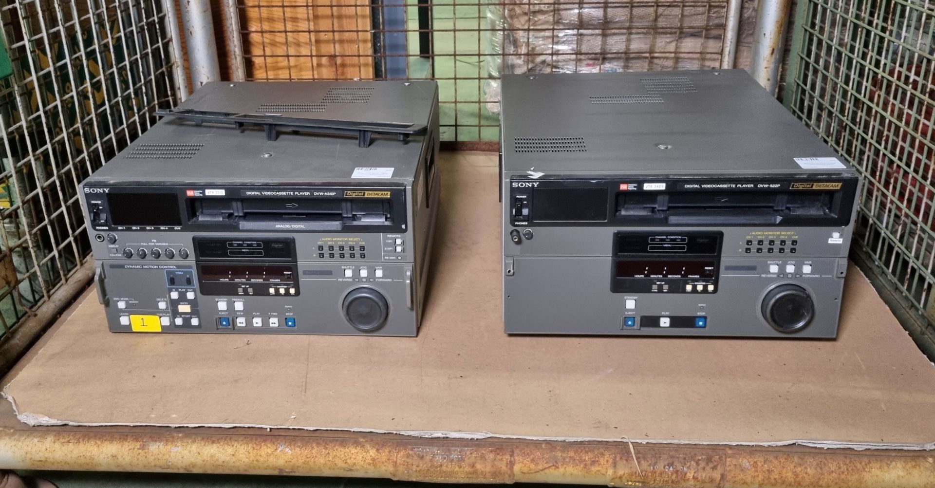 Sony DVW-A510P Digital video cassette player, Sony DVW-522P Digital video cassette player