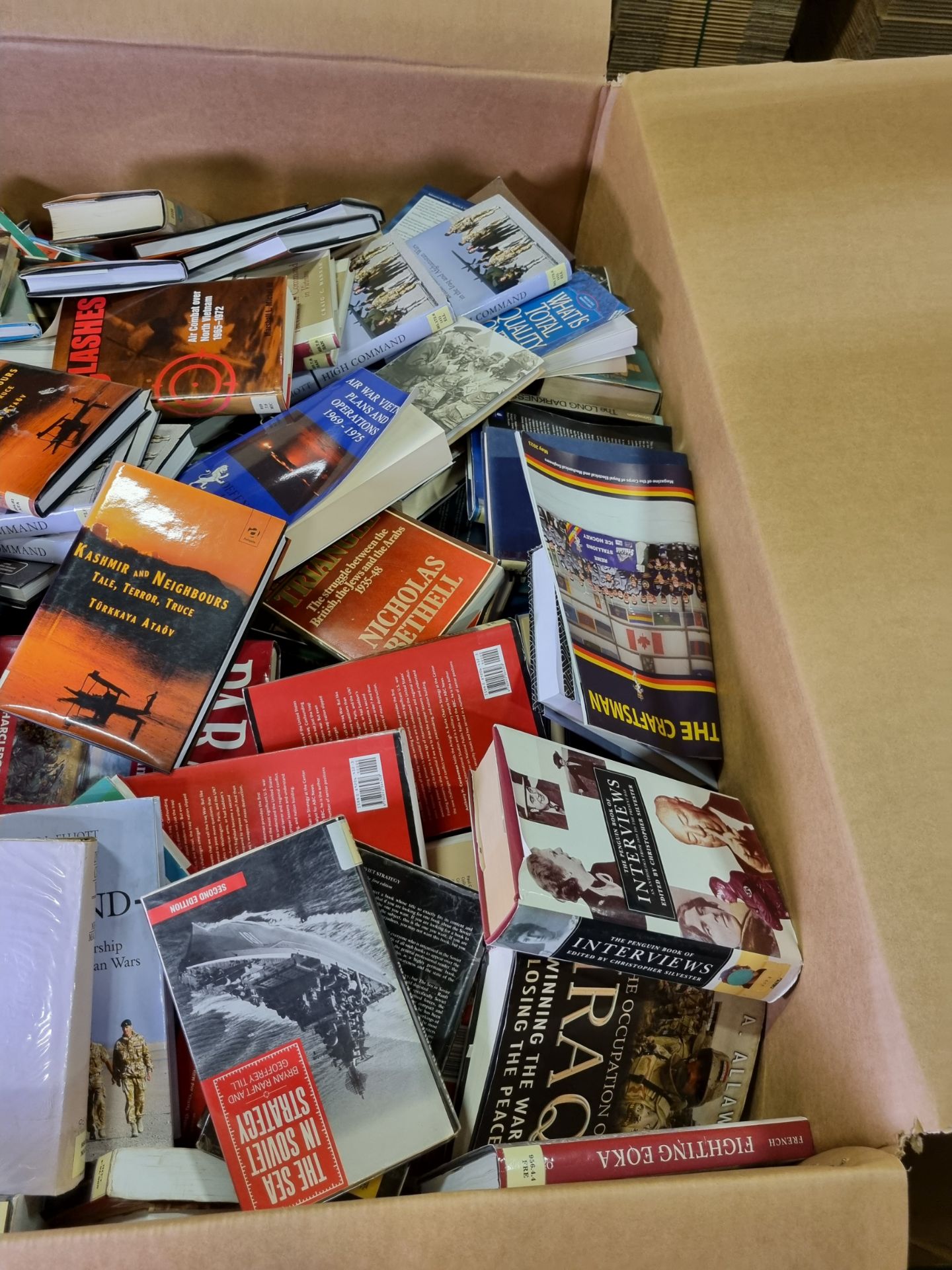 2x pallet sized boxes of books - fictional, non-fictional, military and mixed genre - Image 7 of 8