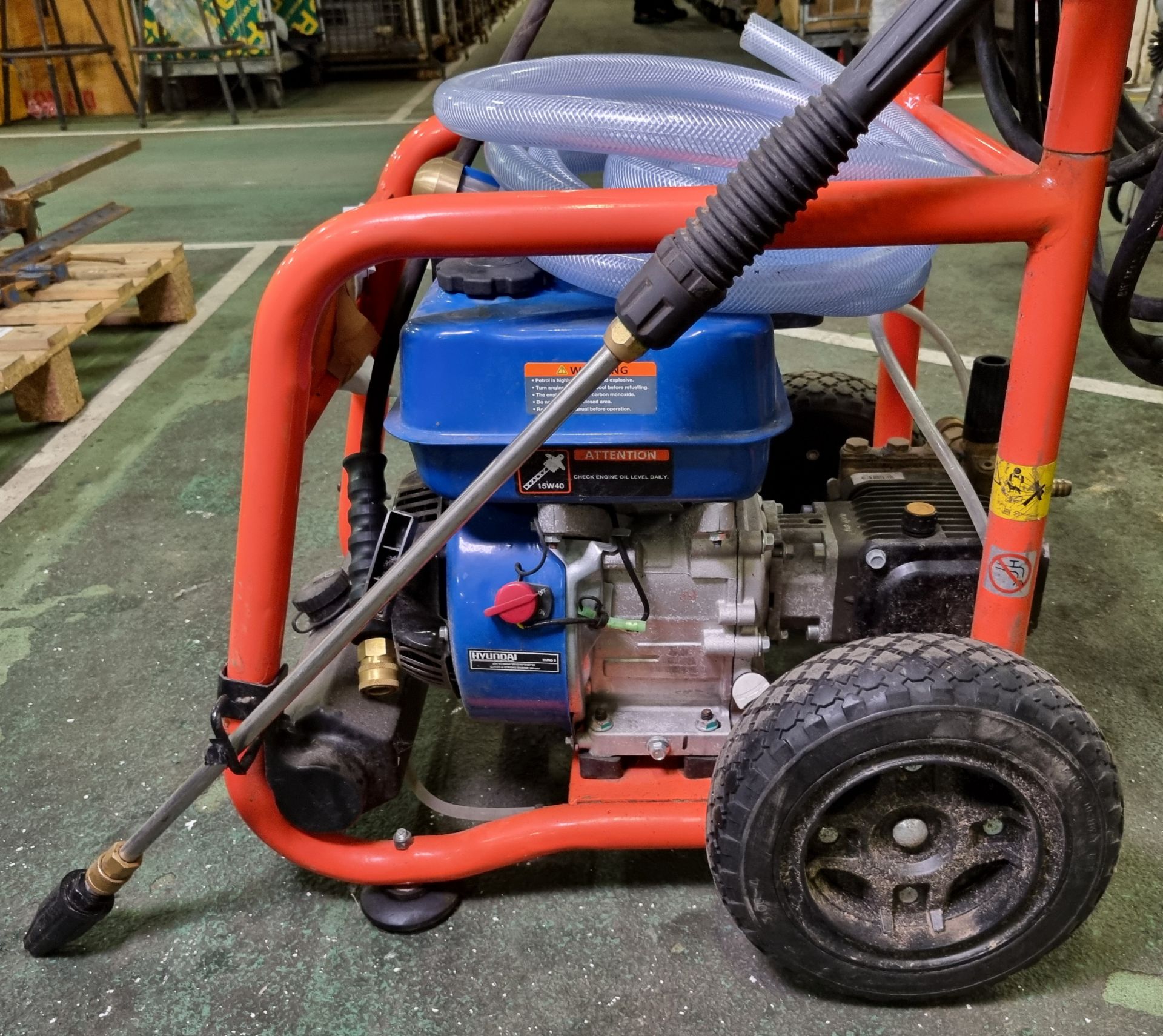 Position One Power Equipment commercial petrol pressure washer with Hyundai engine - details in desc - Image 5 of 8