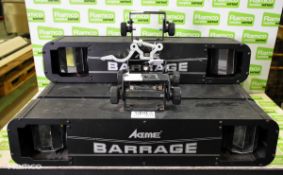 4x Acme Barrage DMX LED effect lights