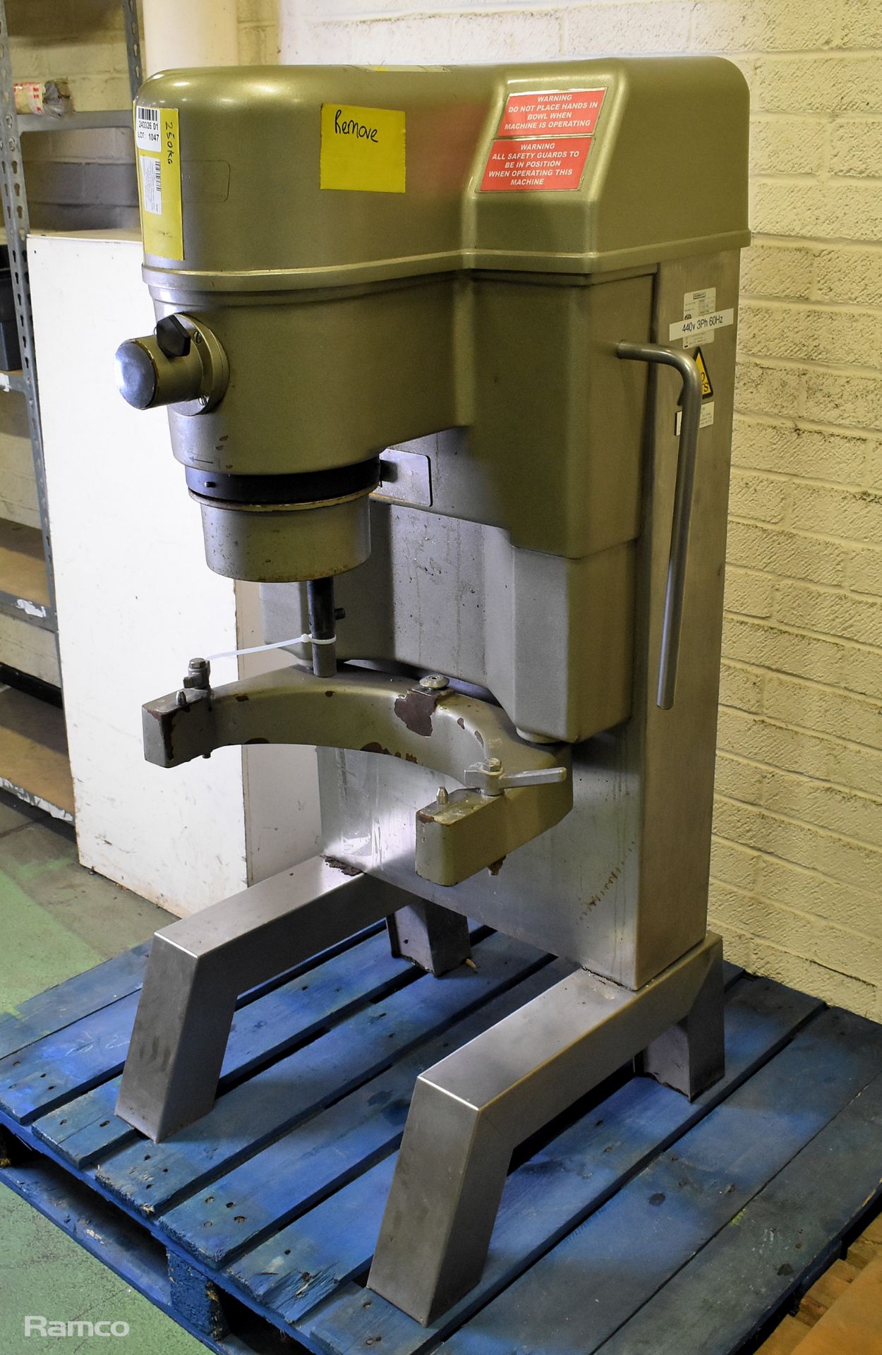 Hobart HSM40 stainless steel commercial floor standing mixer - See description - Image 3 of 8