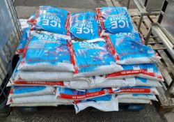 Ice Breaker rock salt grit - 25kg bags - approx. 34 bags