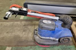 HV380 blue floor scrubber - L 1000 x W 400 x H 600mm