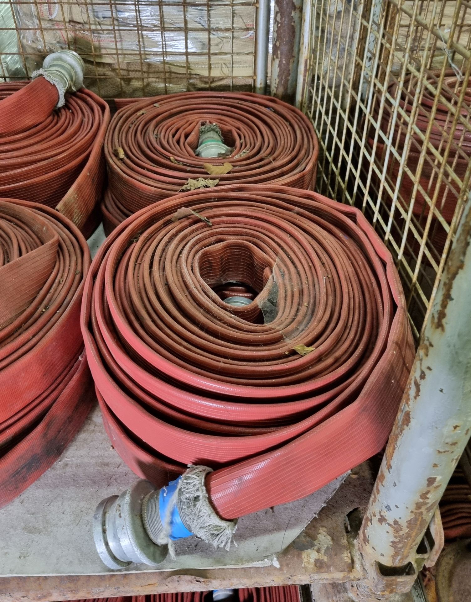 12x Angus Duraline 45mm lay flat hoses with single coupling - approx 23m in length - Image 3 of 4