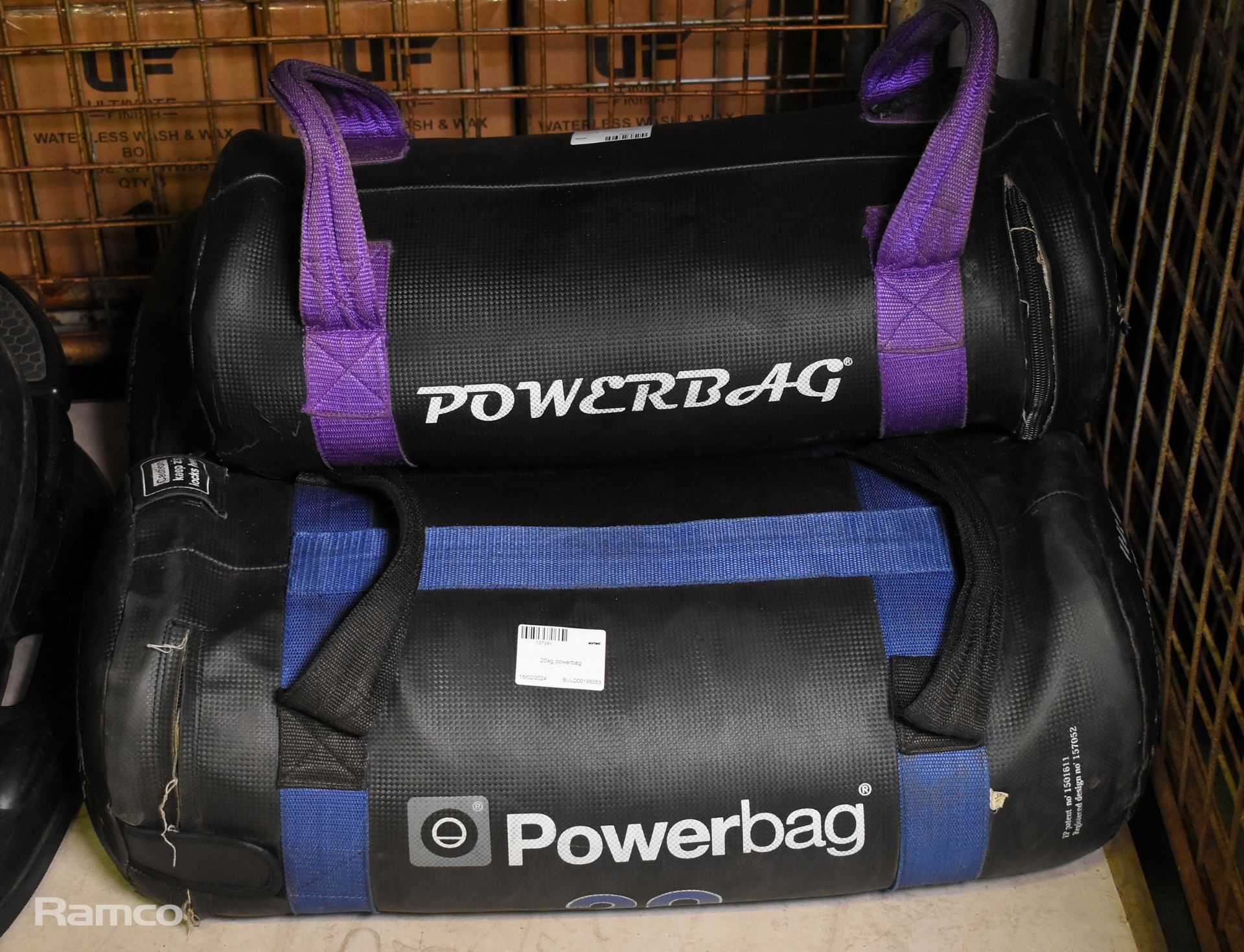 2x 20kg powerbag, 10kg powerbag - Empty, 2x Reebok balance core training boards & exercise ball - Image 6 of 6