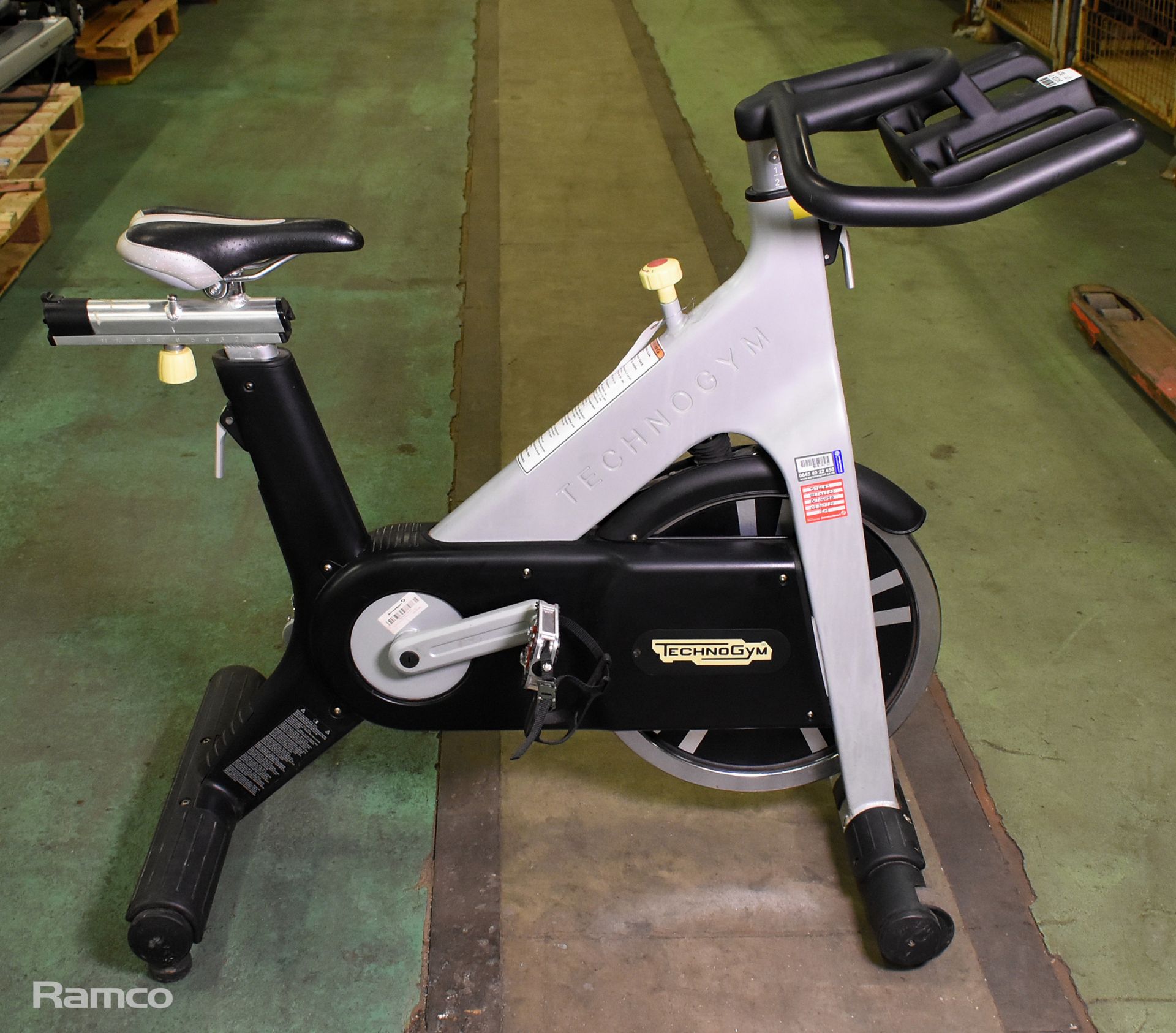 3x TechnoGym Group cycle spinning bikes - Image 17 of 23