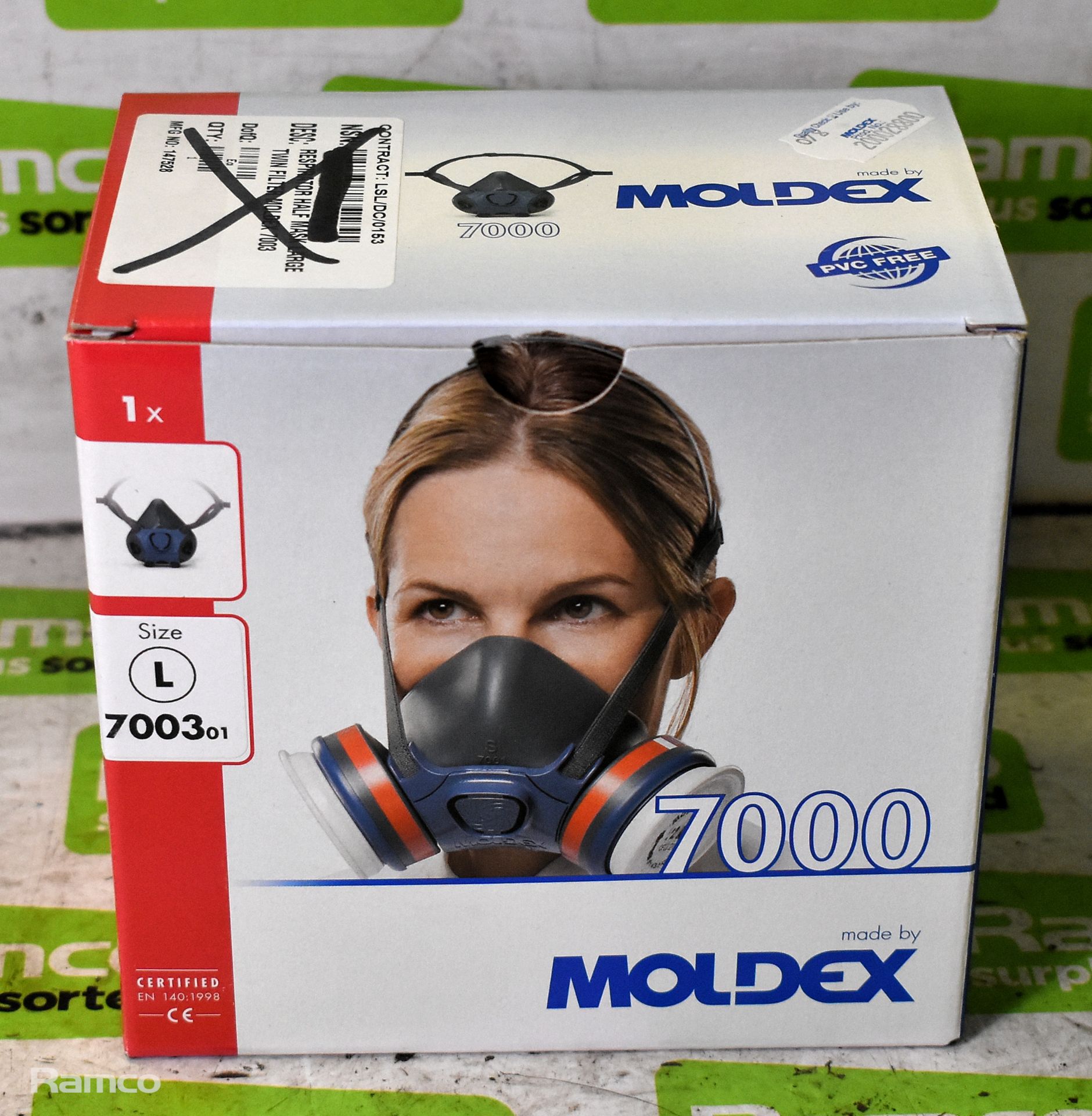 30x Moldex 7000 face masks - size: L - NO FILTER CARTRIDGES - Image 2 of 7