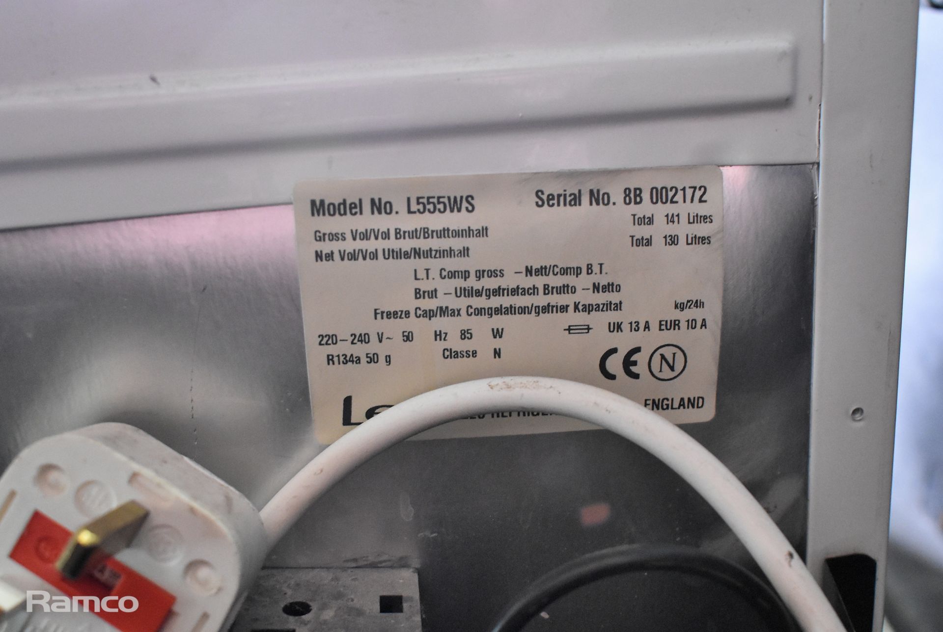 2x LEC L555WS single door undercounter larder fridges - W 500 x D 600 x H 840mm - Bild 6 aus 6