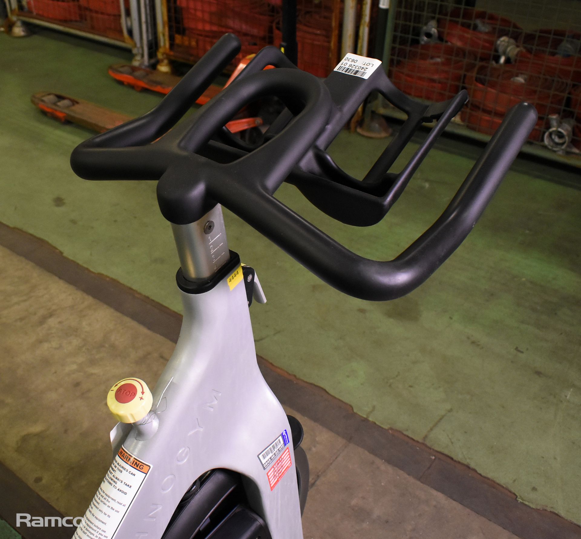 3x TechnoGym Group cycle spinning bikes - Image 13 of 23