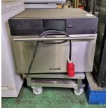 XpressChef MXP5223TLTN high speed oven on small stainless steel trolley - W 640 x D 750 x H 820mm