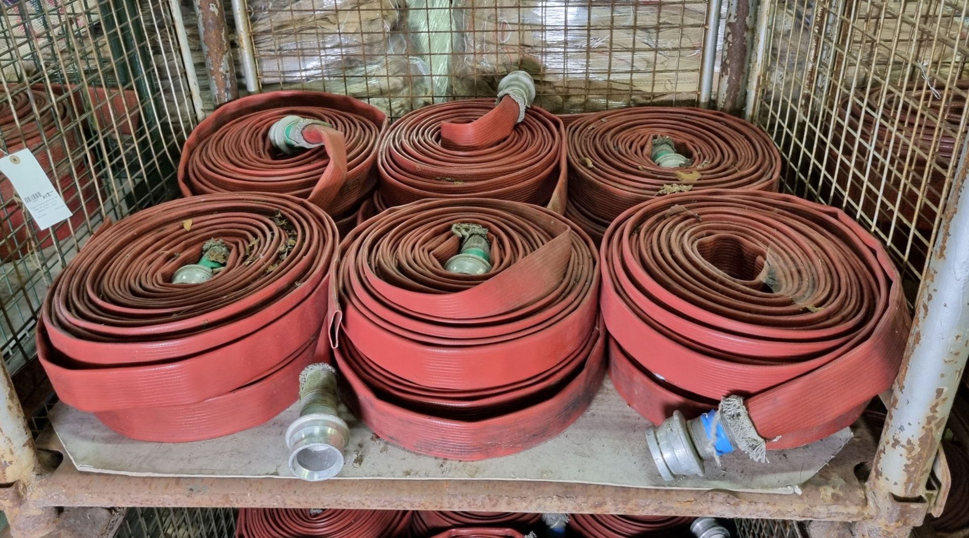 12x Angus Duraline 45mm lay flat hoses with single coupling - approx 23m in length - Image 2 of 4