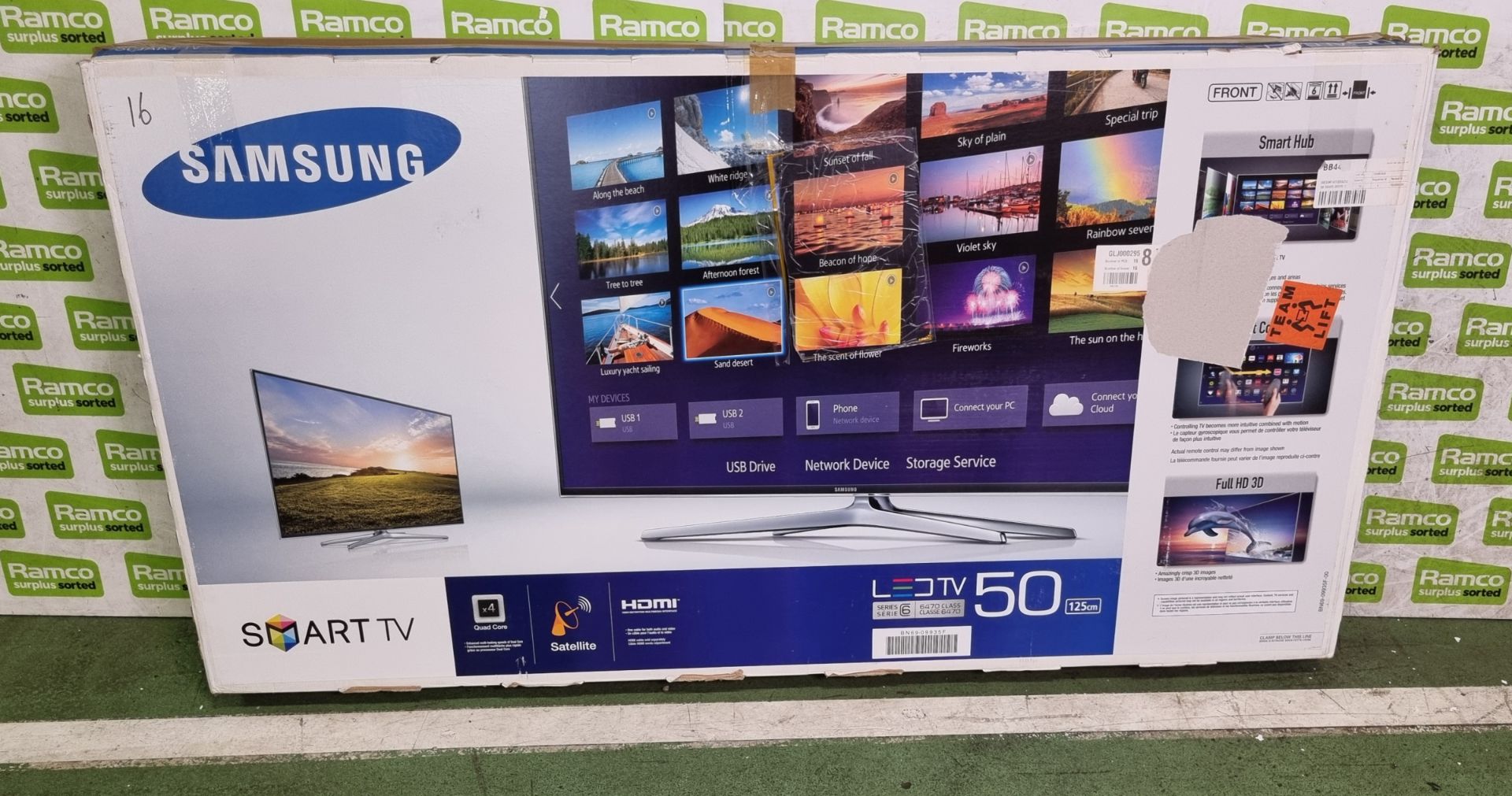 Samsung UE50H6470SS 50 inch 1080p HD TV - Image 8 of 8