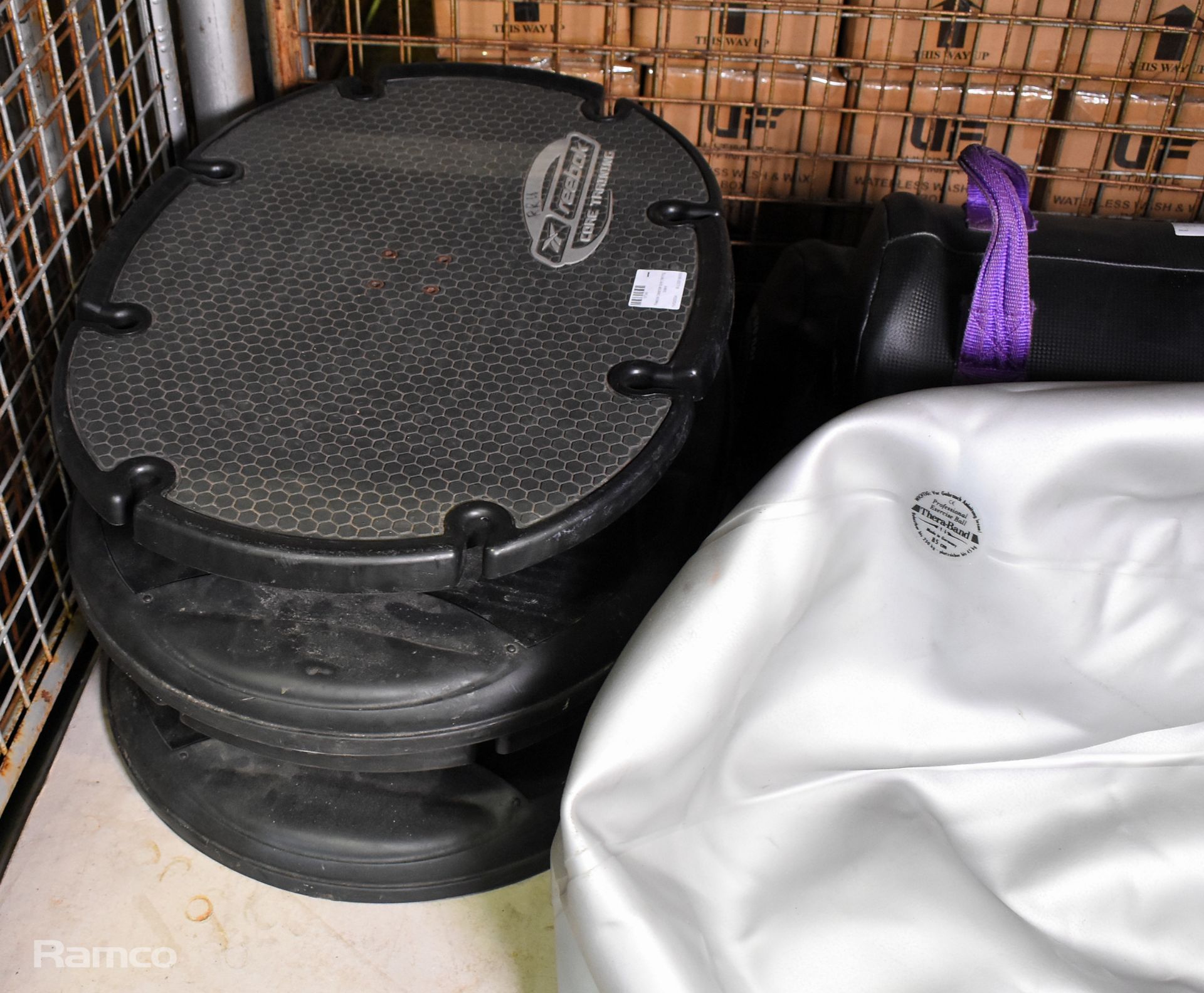 2x 20kg powerbag, 10kg powerbag - Empty, 2x Reebok balance core training boards & exercise ball - Image 2 of 6