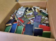 2x pallet sized boxes of books - fictional, non-fictional, military and mixed genre