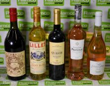 Various bottles of wines - see description for details