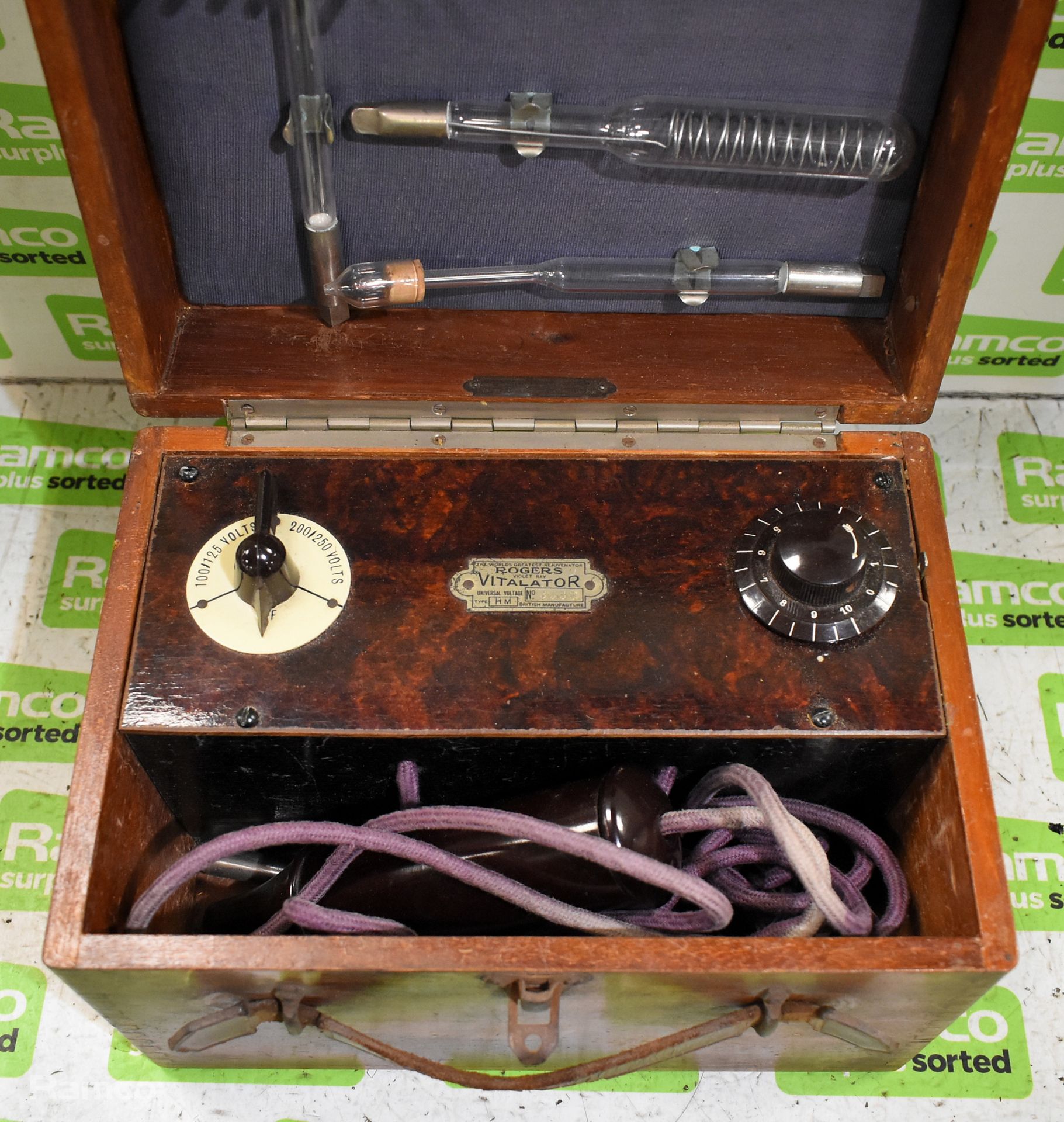 Rogers Violet Ray Vitalator high frequency shock / electrotherapy machine - Image 2 of 8