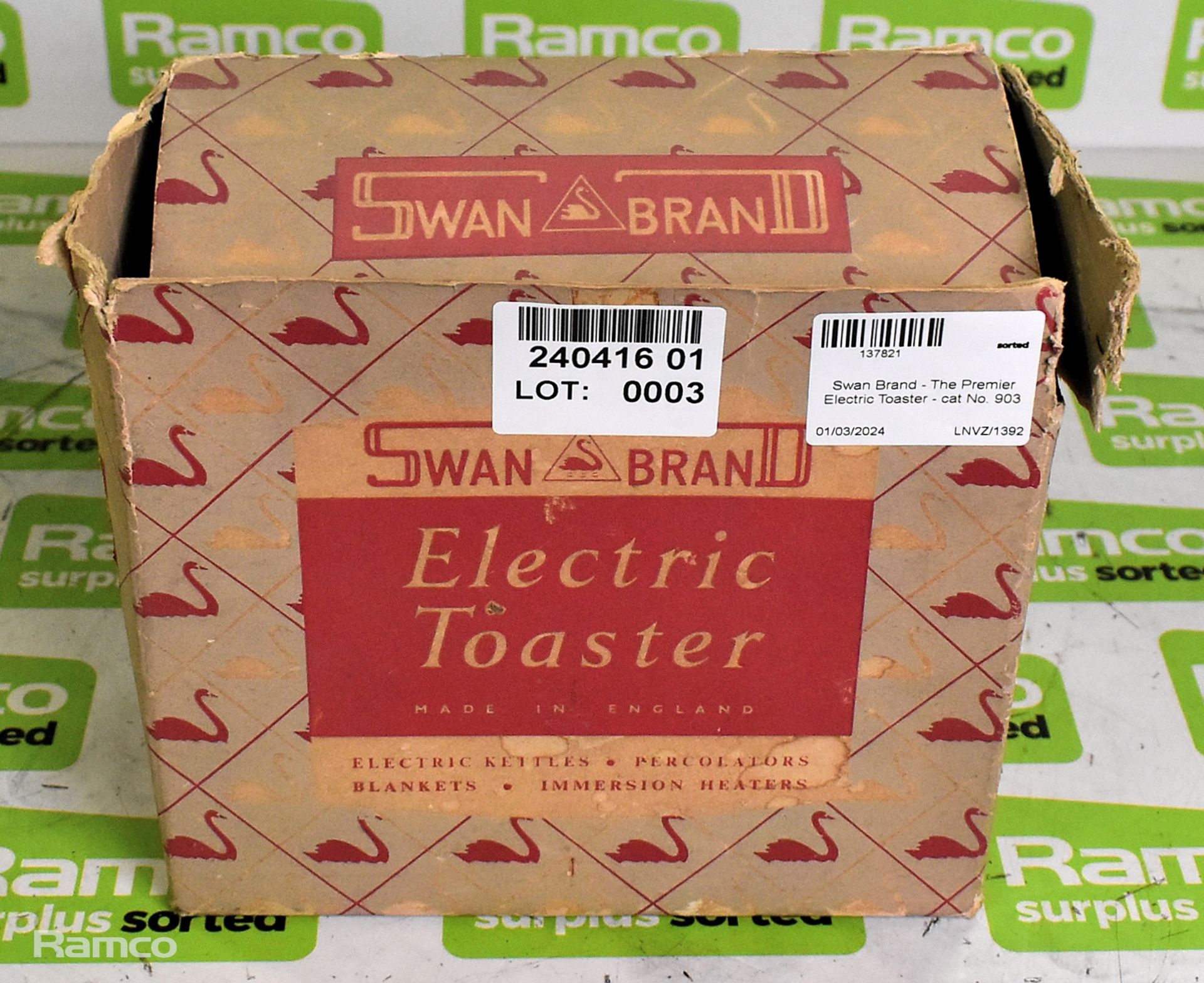 Swan Brand - The Premier Electric Toaster - cat No. 903 - Image 7 of 11