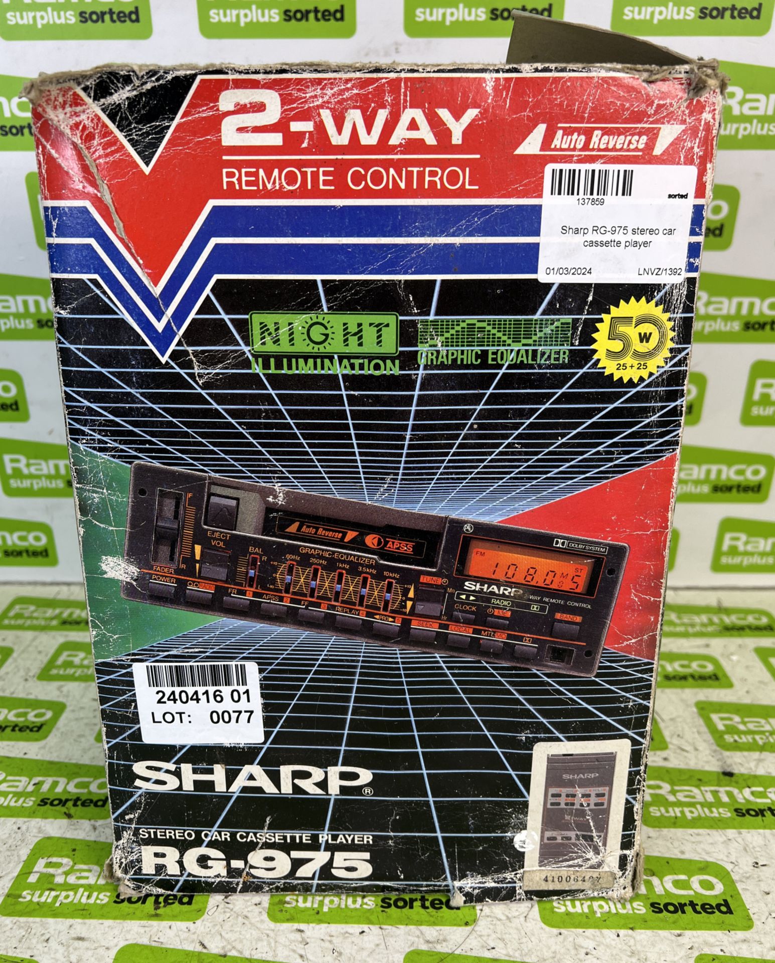 Sharp RG-975 stereo car cassette player - Bild 3 aus 5