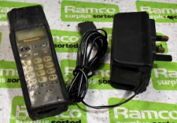 Panasonic EB-G350 mobile phone with charger and case