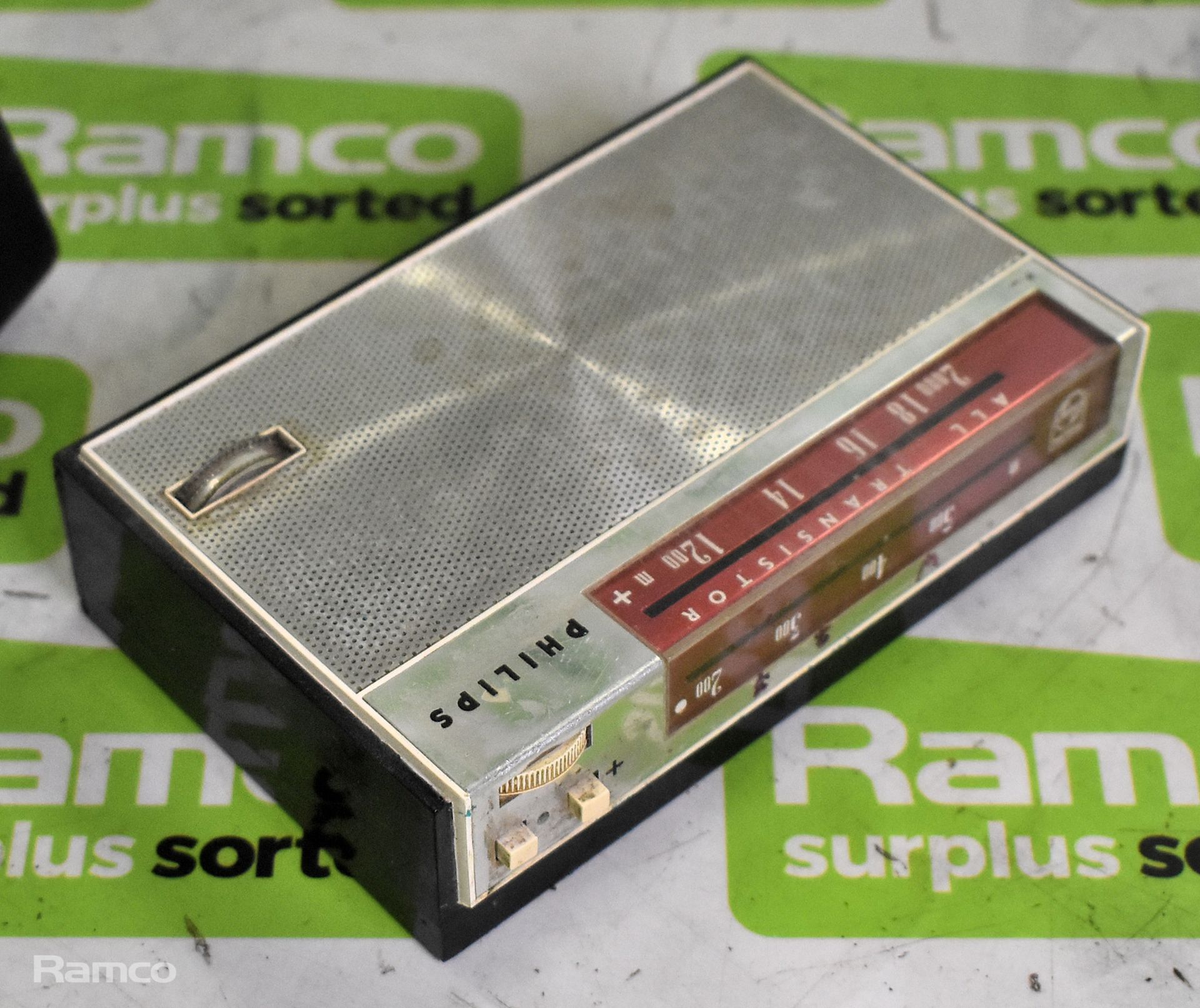 Philips L1G30T portable transistor radio in leather case - Bild 4 aus 5