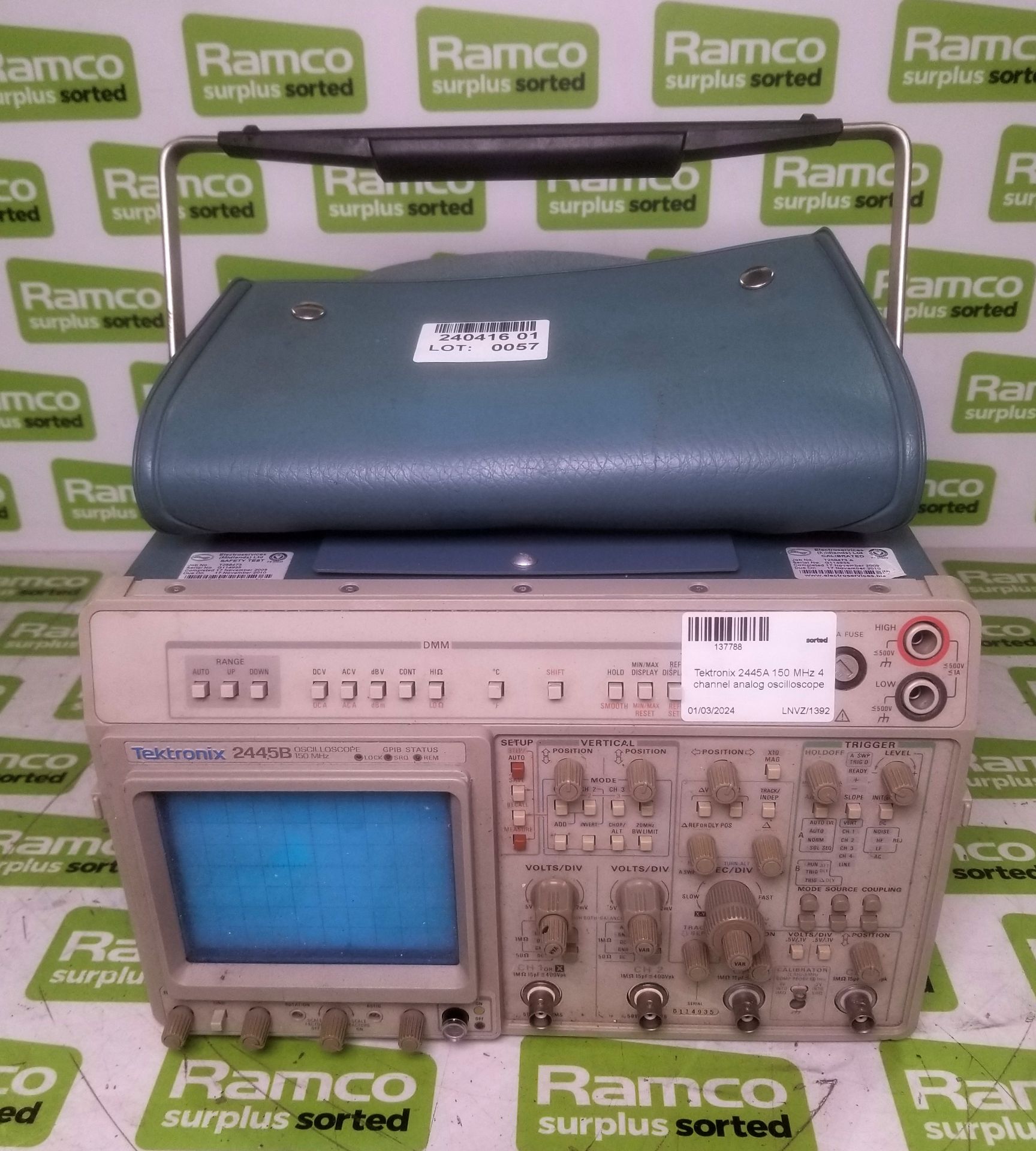 Tektronix 2445A 150 MHz 4 channel analog oscilloscope