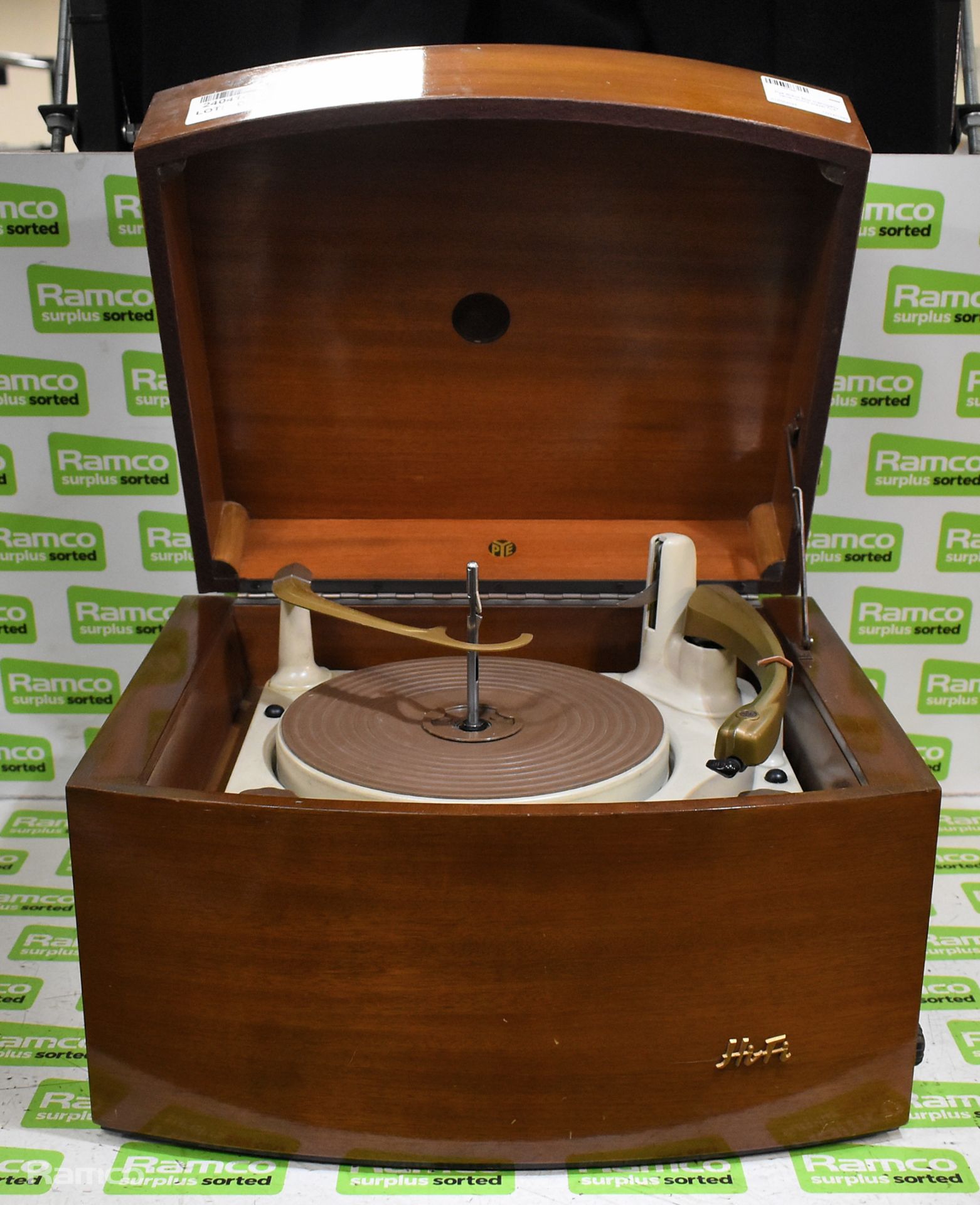 Pye Black Box mahogany valve record player hi-fi