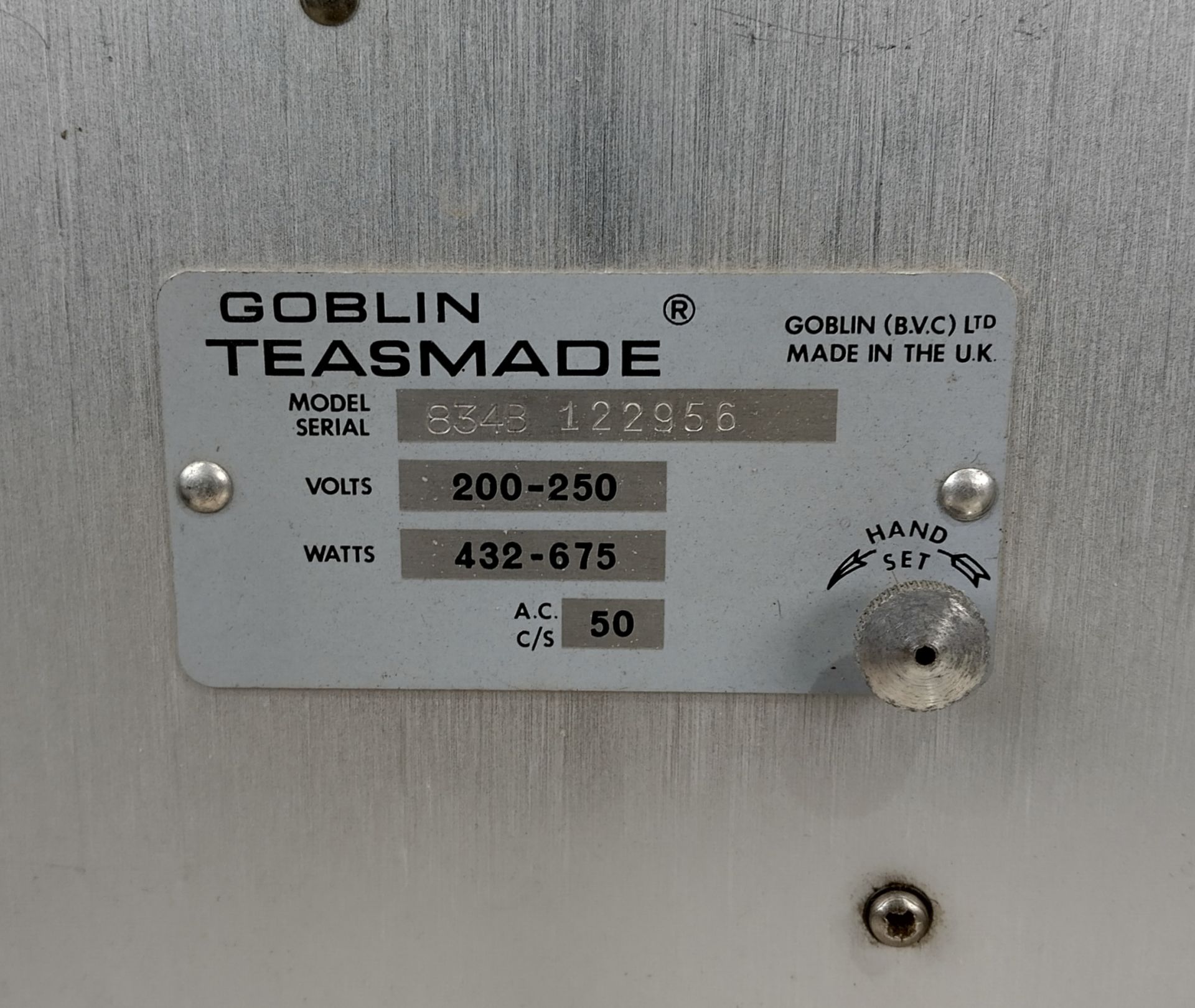 Goblin Teasmade 834B - clock and tea maker - Image 5 of 8