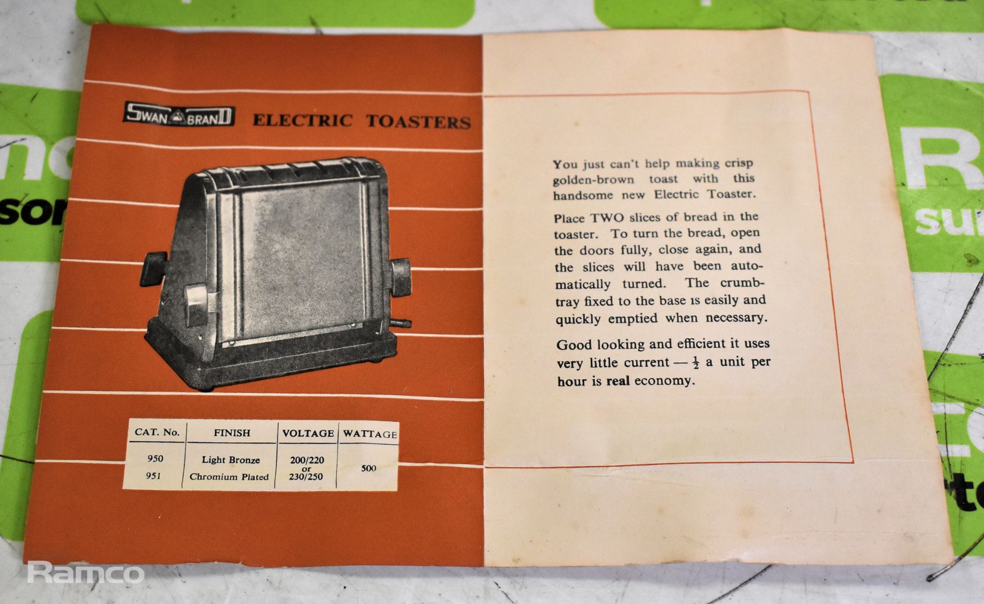 Swan Brand - The Premier Electric Toaster - cat No. 903 - Image 10 of 11