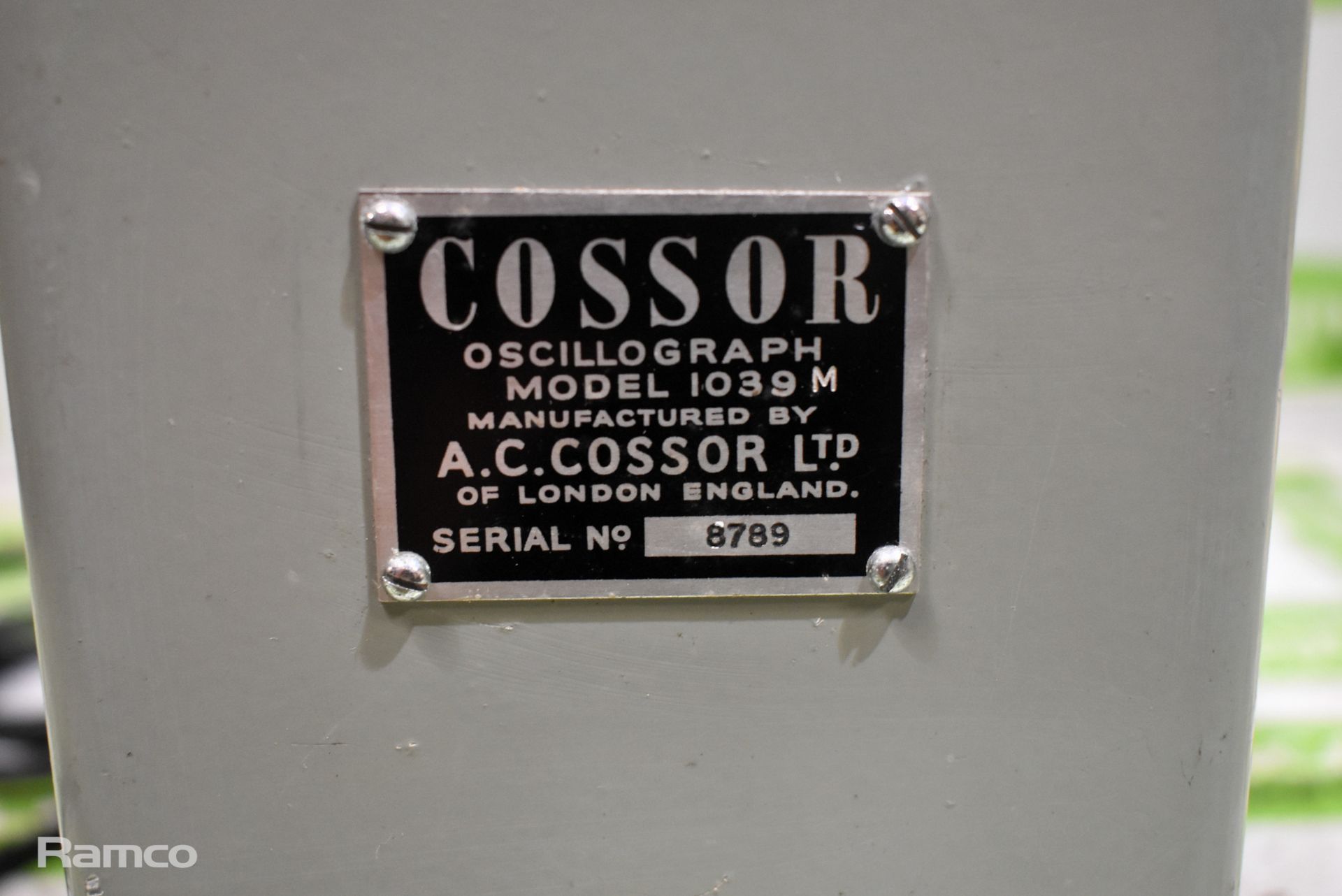 Cossor oscillograph1039 M oscilloscope - Image 6 of 6