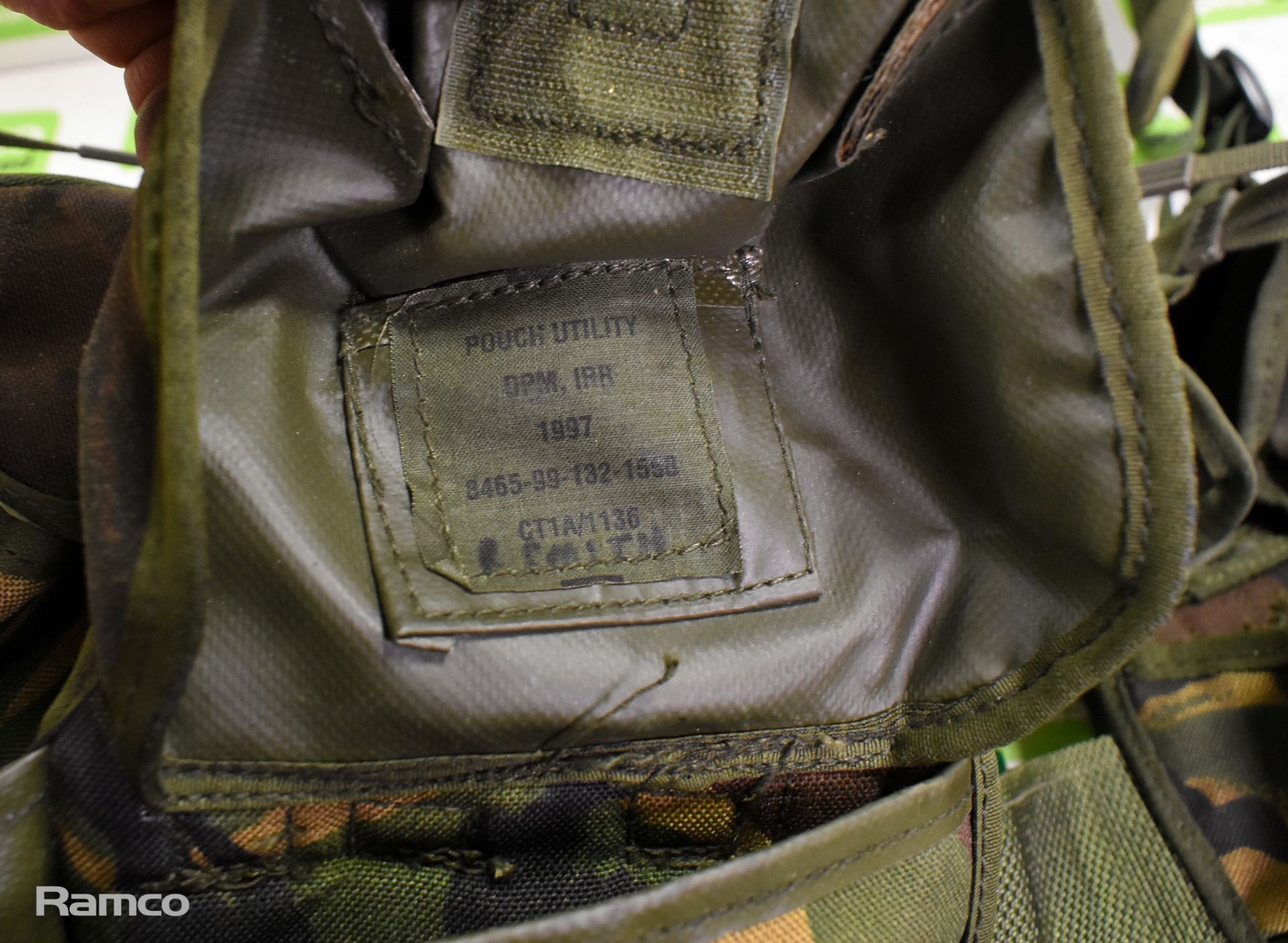8x British Army DPM vests with pouch - mixed grades and sizes - Image 5 of 11
