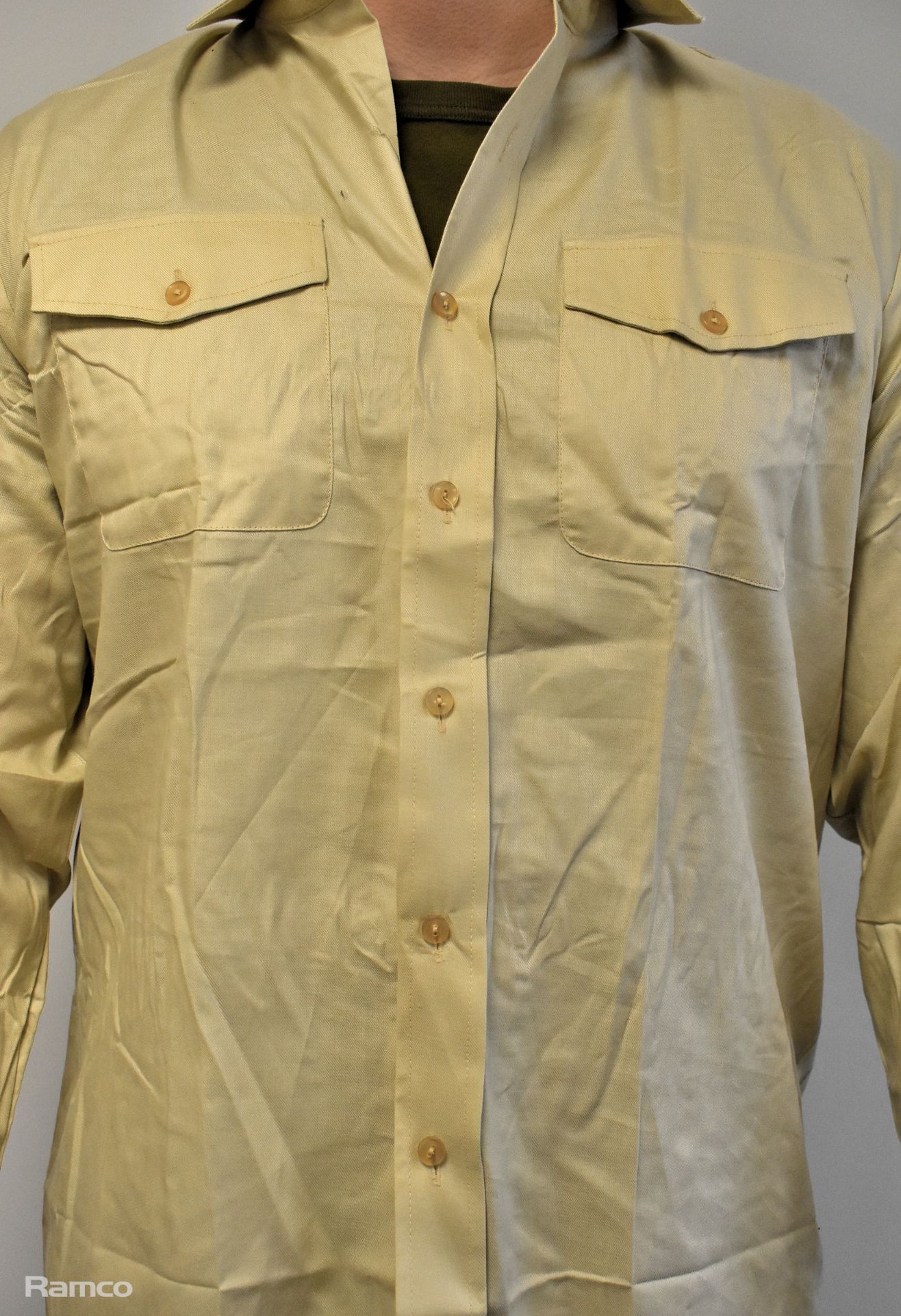 90x British Army Fawn shirts long sleeve - mixed grades and sizes - Image 5 of 8