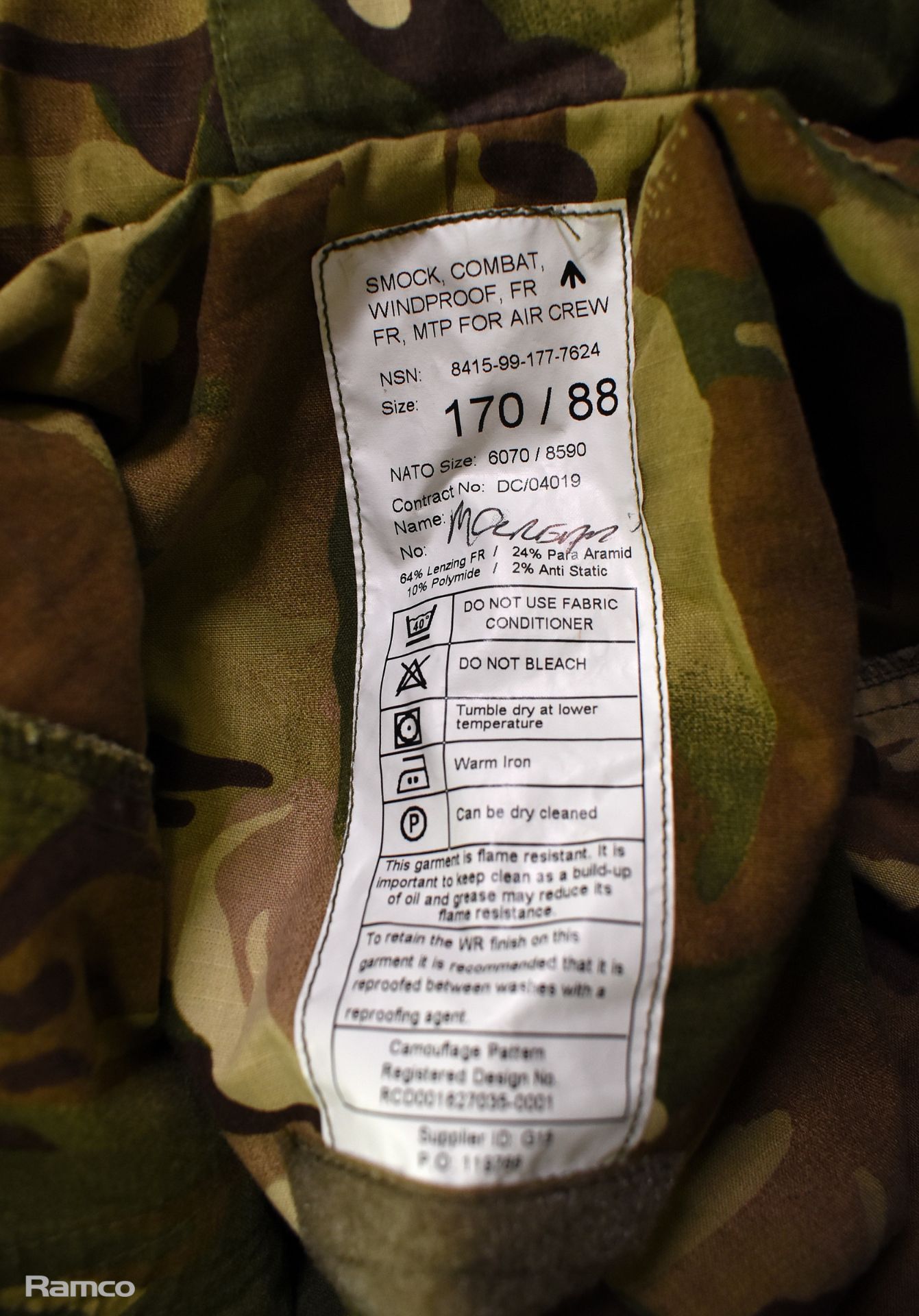 50x British Army MTP windproof smocks - mixed grades and sizes - Image 9 of 9