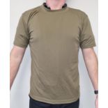 50x British Army combat T-shirts anti static - Olive - mixed grades and sizes
