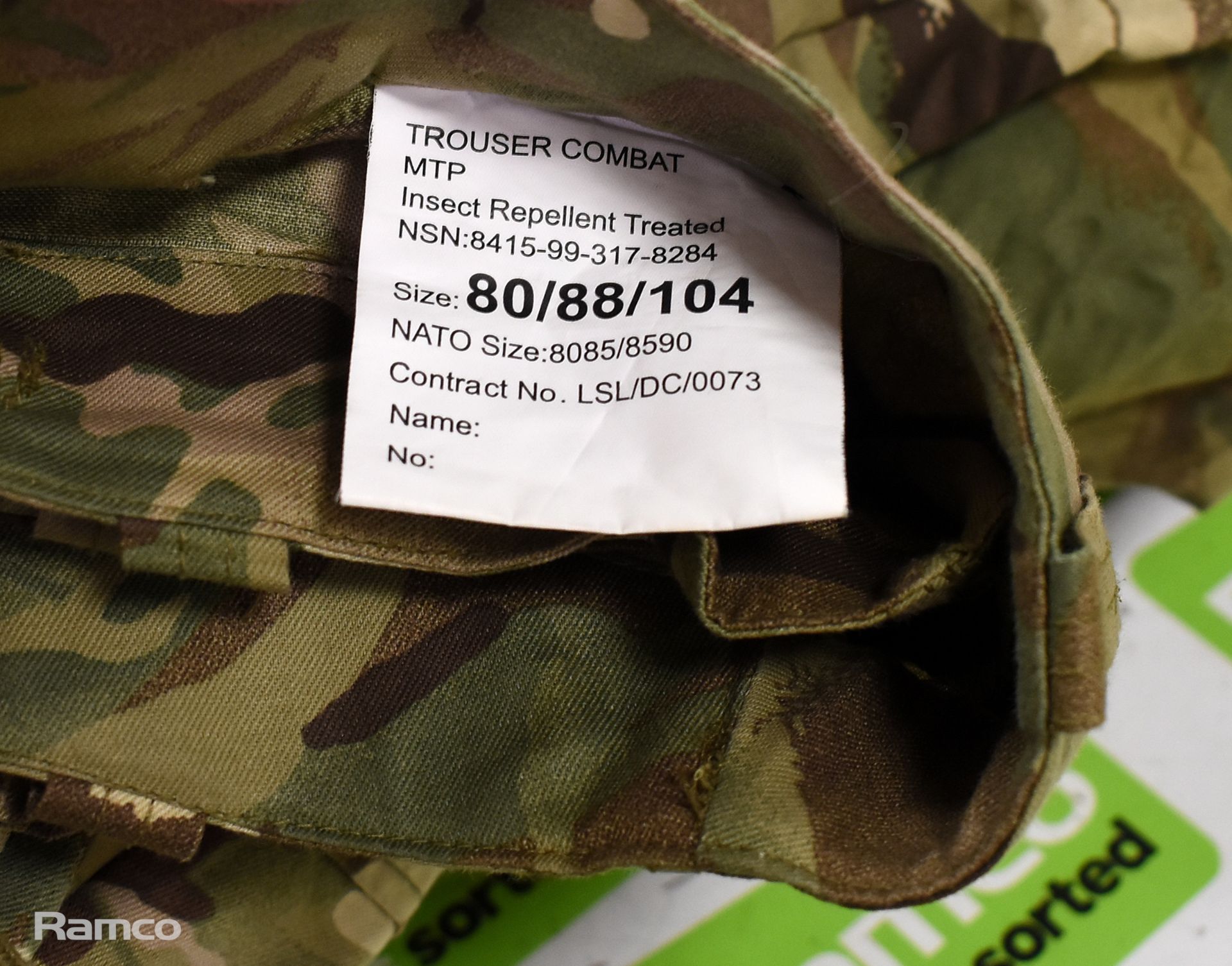 100x British Army MTP combat trousers - mixed grades and sizes - Image 15 of 15
