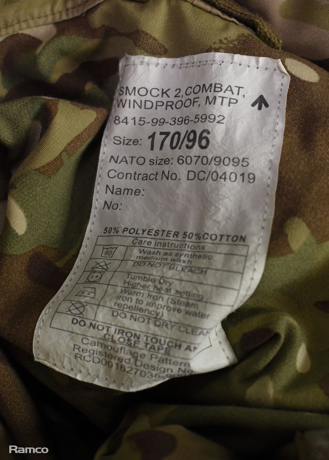 10x British Army MTP combat smocks 2 windproof - mixed grades and sizes - Bild 10 aus 17