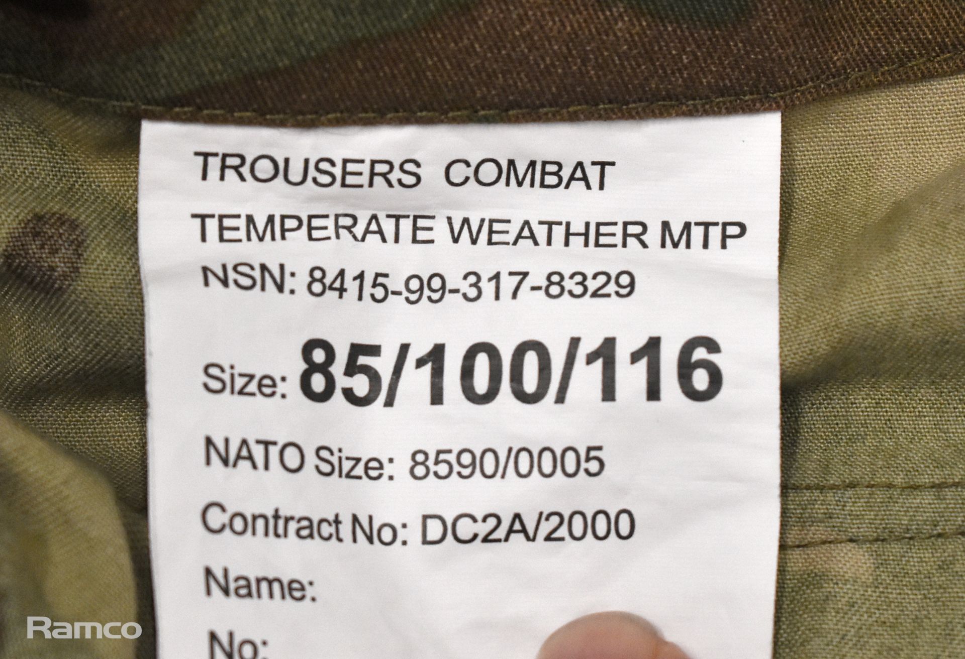 80x British Army combat trousers temperate weather - mixed grades and sizes - Image 6 of 8