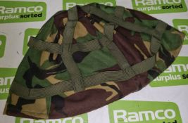 3x British Army DPM combat helmet covers - mixed types - mixed grades and sizes